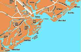 Landkarte Seabrook Island