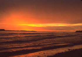 Sonnenuntergang auf Seabrook Island